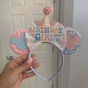 Birthday girl themed Minnie ears